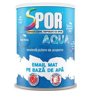 Email mat, alb, 0.7 L • Spor Aqua