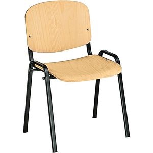 Scaun birou vizitator Taturus, lemn, negru