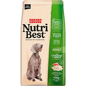 Hrana uscata pentru caini NUTRIBEST, Adult, Miel si orez, 15 kg