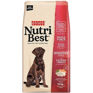 Hrana uscata pentru caini NUTRIBEST, Adult, Somon si orez, 15 kg