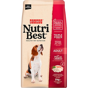 Hrana uscata pentru caini NUTRIBEST, Adult, Pui si orez, 3 kg