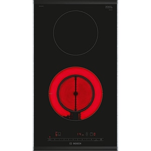 Plita incorporabila BOSCH PKF375FP2E, Vitroceramica, 2 arzatoare, Touch Control, negru