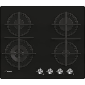 Plita incorporabila CANDY CDK6GF4WEKB, Gaz, 4 arzatoare, Wok, negru