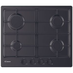Plita incorporabila CANDY CHG6BRBB, Gaz, 4 arzatoare, negru