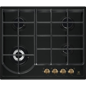 Plita incorporabila ELECTROLUX EGH6343ROR, Gaz, 4 arzatoare, Wok, negru