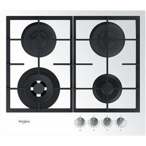 Plita incorporabila WHIRLPOOL GOFL 629/WH, Gaz, 4 arzatoare, Wok, alb
