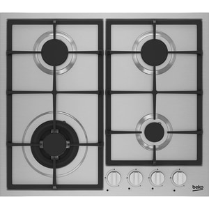 Plita incorporabila BEKO HIYG64225SXO, Gaz, 4 arzatoare, Wok, inox