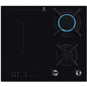 Plita incorporabila ELECTROLUX KDI641723K, Gaz + Inductie, 4 arzatoare, Touch Control, negru