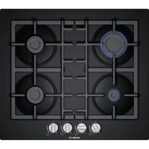Plita incorporabila BOSCH PNP6B6B90, Gaz, 4 arzatoare, negru