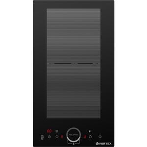 Plita incorporabila VORTEX VPI30DBK02Y, Inductie, 2 arzatoare, Touch control, negru