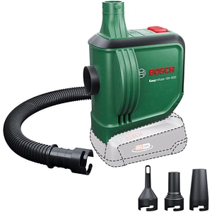 Pompa de aer BOSCH EasyInflate 18V-500, cu acumulator, 0.03 bari, 530 l/min, furtun 50 cm, verde