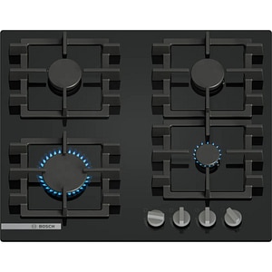Plita incorporabila BOSCH PNN6B6K40, Gaz, 4 arzatoare, negru