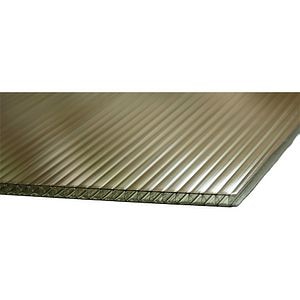 Policarbonat celular, 200 x 105 cm, 6 mm, bronz