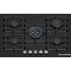 Plita incorporabila BOSCH PPQ7A6I40, Gaz, 5 arzatoare, Wok, negru