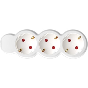Prelungitor cu protectie HOME NV 3-5, 3 prize, 5m, Alb