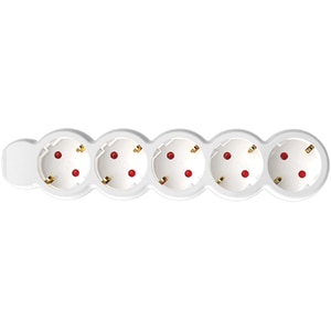 Prelungitor cu protectie HOME NV 5-3, 5 prize, 3m, Alb