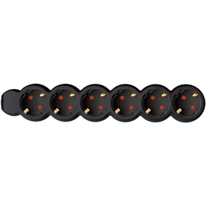 Prelungitor cu protectie HOME NV 6-3, 6 prize, 3m, Negru