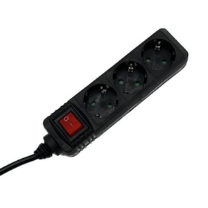 Prelungitor cu protectie HAMA R9223802, 3 prize, 1.4m, negru