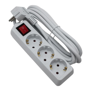 Prelungitor STROHM 5948833066464, 3 prize Shucko, 3m, alb