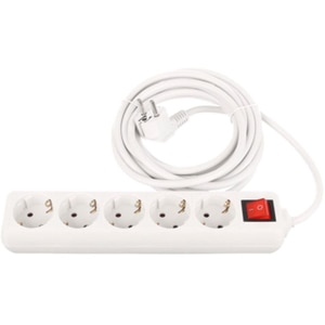 Prelungitor STROHM 5948833113632, 5 prize Shucko, 3m, alb