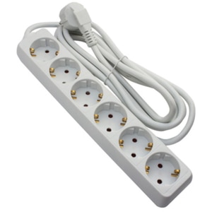 Prelungitor STROHM 5948833072380, 6 prize Shucko, 5m, alb