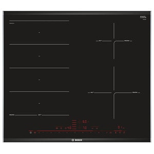 Plita incorporabila BOSCH PXE675DC1E, Inductie, 4 arzatoare, Touch Control, negru