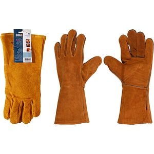 Manusi pentru gratar, 36 cm, marime 11, piele naturala bovina, maro