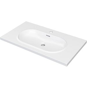 Lavoar incorporabil GoodHome Cavally, rasina, 80 x 45 cm, alb