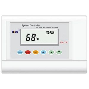 Regulator solar TK-7Y, panouri solare presurizate, metal, alb