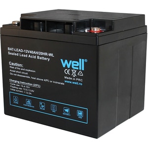 Acumulator plumb acid  WELL BAT-LEAD-12V40AH-WL, 12V, 40 Ah 