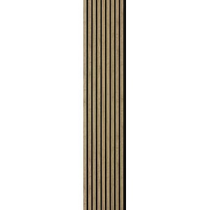 Panou riflaj decorativ, 260 x 30 cm, stejar, suprafata acoperire 1.56 mp, MDF