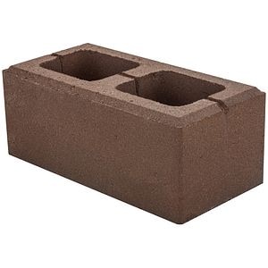Bloc zid gard RIVAGO, 40 x 20 x 16 cm, beton, maro brun