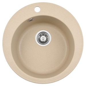 Chiuveta bucatarie ALVEUS Rondo 10 G55, 1 cuva, compozit granit, bej