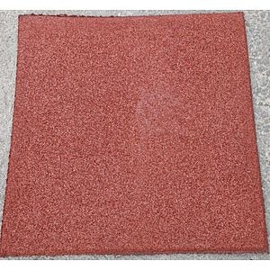 Dala gradina, cauciuc, rosie, 50 x 50 x 1.2 cm