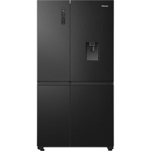 Side by Side HISENSE RS840N4WFE, Total No Frost, 649 l, H 179.5 cm, Clasa E, Dozator apa, Wi-Fi, negru