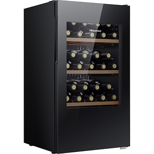 Racitor de vinuri HISENSE RW12D4NWG0, 30 sticle, H 82 cm, Clasa G, negru