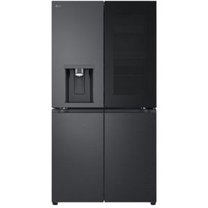 Side by Side LG GMG960EVEE, No Frost, InstaView, 638 l, H 179 cm, Clasa E, Dozator apa, negru