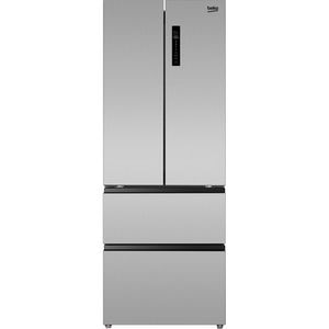 Side by Side BEKO GNO43622XPN, No Frost, 443 l, H 189 cm, Clasa E, argintiu