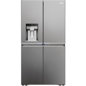 Side by Side HAIER HCR7918EIMP, Total No Frost, 601 l, H 177.5 cm, Clasa E, Dozator apa, inox