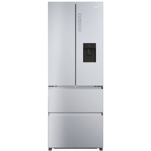 Side by Side HAIER HFR5719EWMG, No Frost, 444 l, H 190 cm, Clasa E, Dozator apa, argintiu