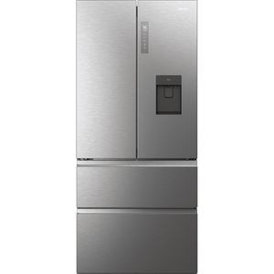 Side by Side HAIER HFW7819EWMP, Total No Frost, 537 l, H 192.5 cm, Clasa E, Dozator apa, Wi-Fi, inox
