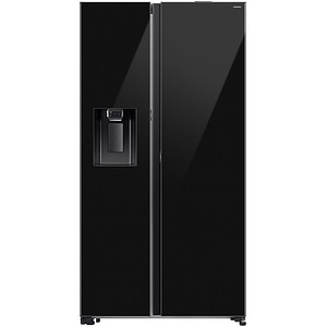 Side by Side SAMSUNG RS80F64JEBEO, No Frost, AI Energy, 634 l, H 178.6 cm, Clasa E, Dozator apa, sticla neagra