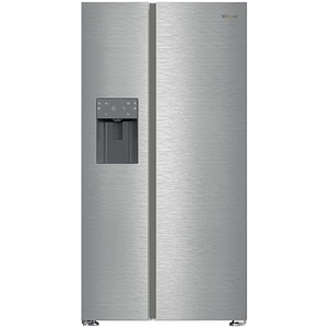 Side by Side WHIRLPOOL WHG2 6573W X4E, No Frost, 578 l, H 179 cm, Clasa E, Dozator apa, inox