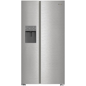 Side by Side WHIRLPOOL WHG2 6574W X5E, No Frost, 578 l, H 179 cm, Clasa D, Dozator apa, inox