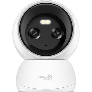 Camera interior duala HOMEGUARD HGWIP222, 4Mp+4Mp, 2K, IR, alb