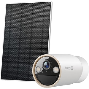 Kit camera IP Wireless exterior TP-LINK Tapo C460, 8MP, 2160 p, IP65, IR, Night Vision, alb