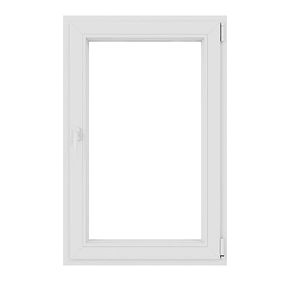 Fereastra termopan PVC, Alb,  camere, 76 x 116 cm, Dreapta, Simpla deschidere