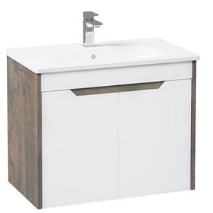 Set baza cu lavoar, suspendat, Stejar, 62 x 50 cm WoodArt Milano