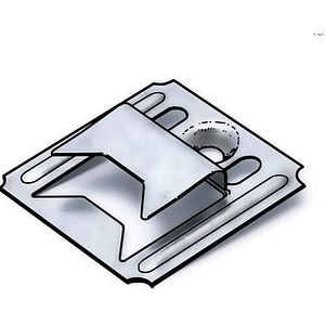 Cleme lambriu metalice, 100 bucati