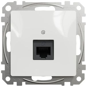 Priza internet SCHNEIDER Sedna Design SDD111451, RJ45 Cat5E UTP, alb
